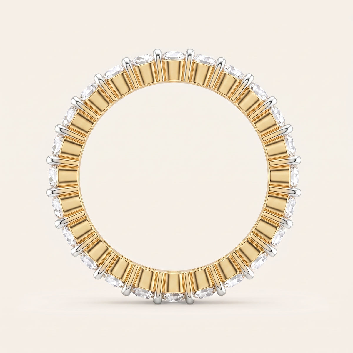 Endless lab-grown diamond ring