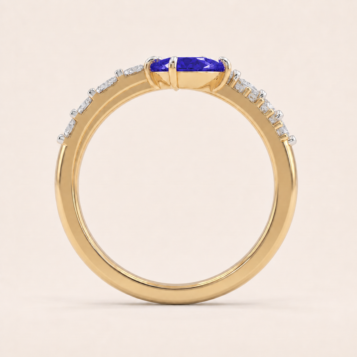 Crossroads lab-grown diamond ring, view 4