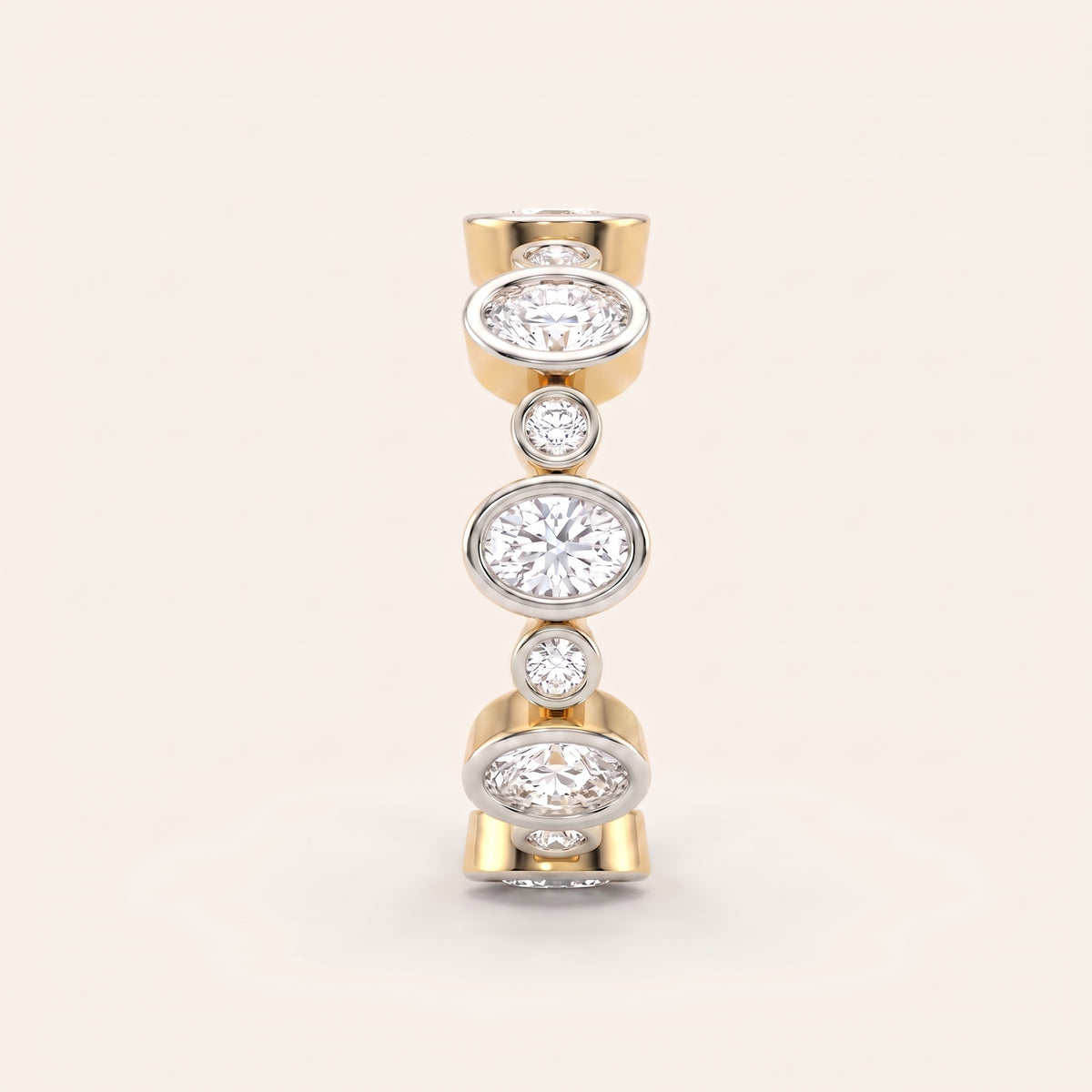 Polka lab-grown diamond ring, view 4