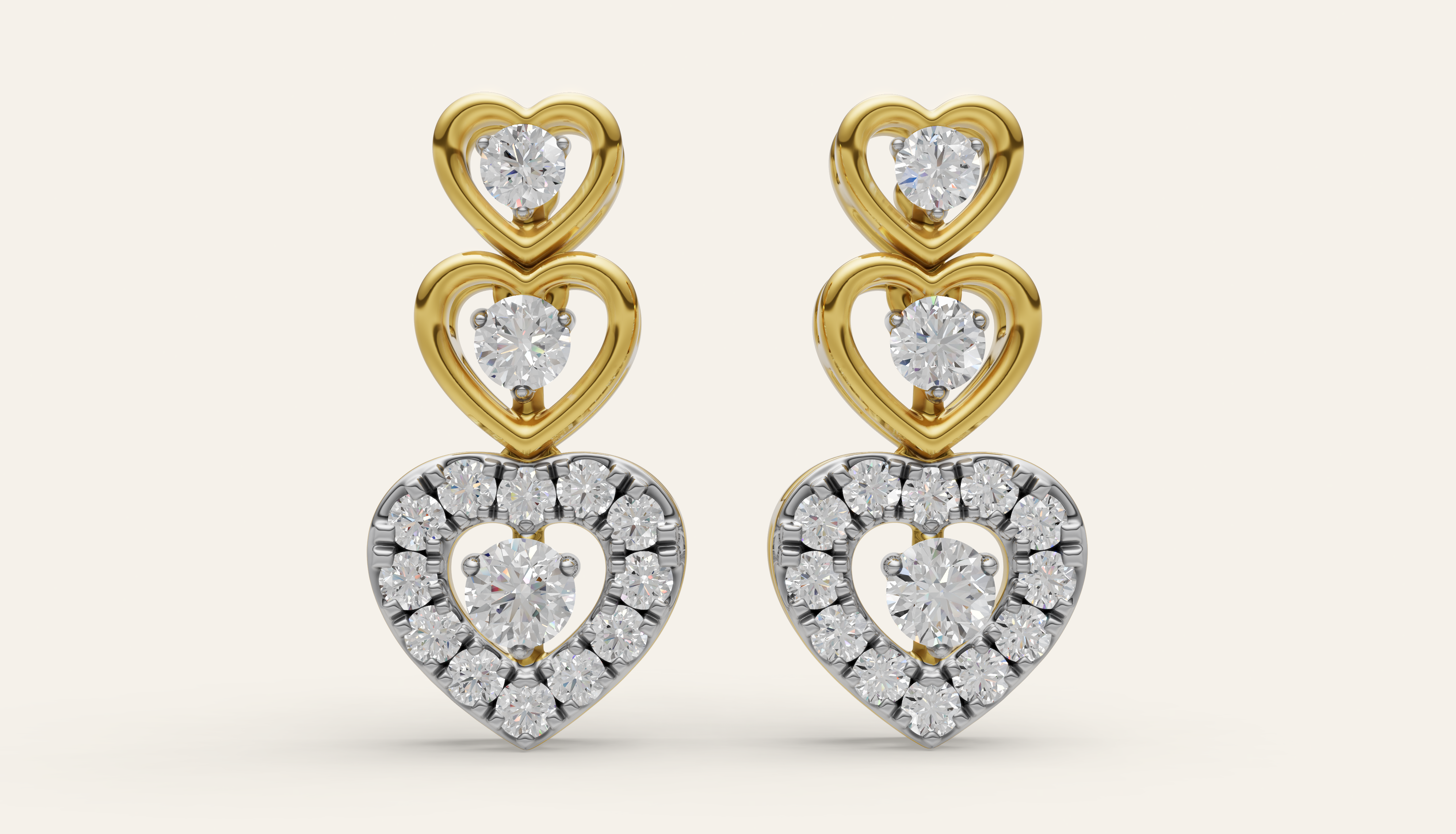 Heart Range Earring